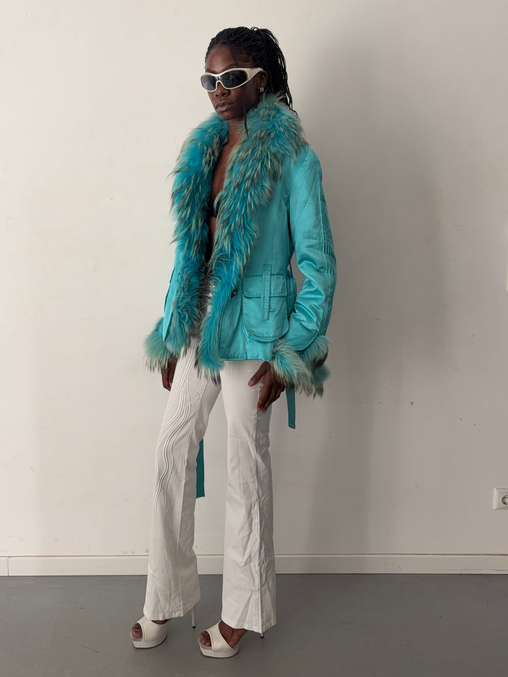 real fur coat