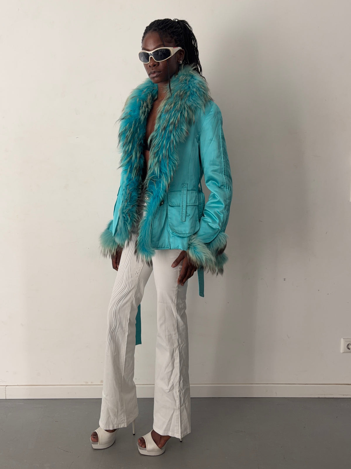 real fur coat