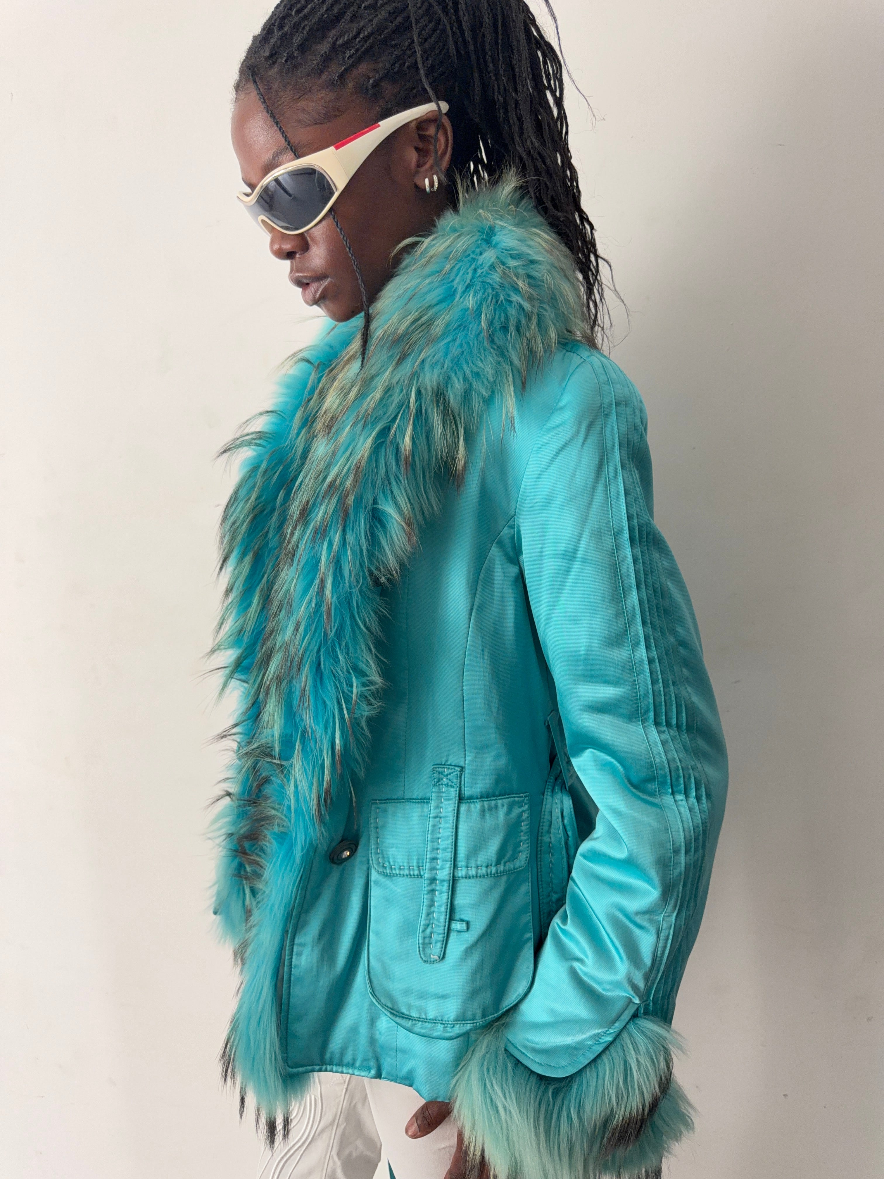 real fur coat