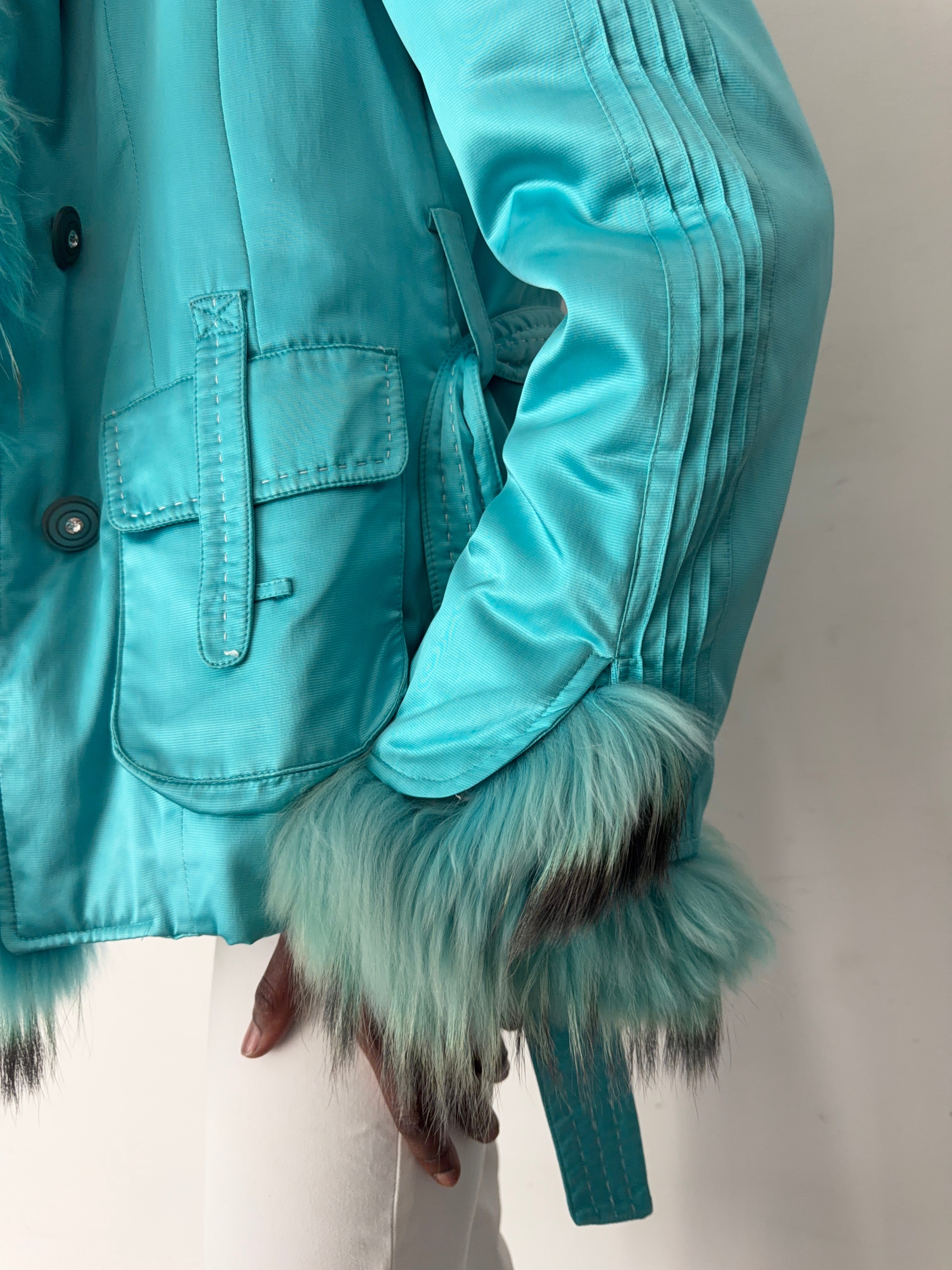 real fur coat