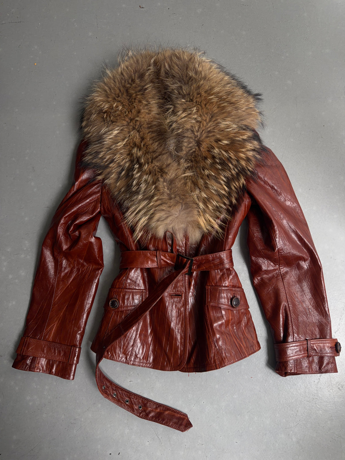 real leather jacket with fur lining