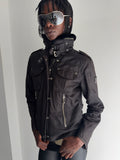 jacket with real fur
