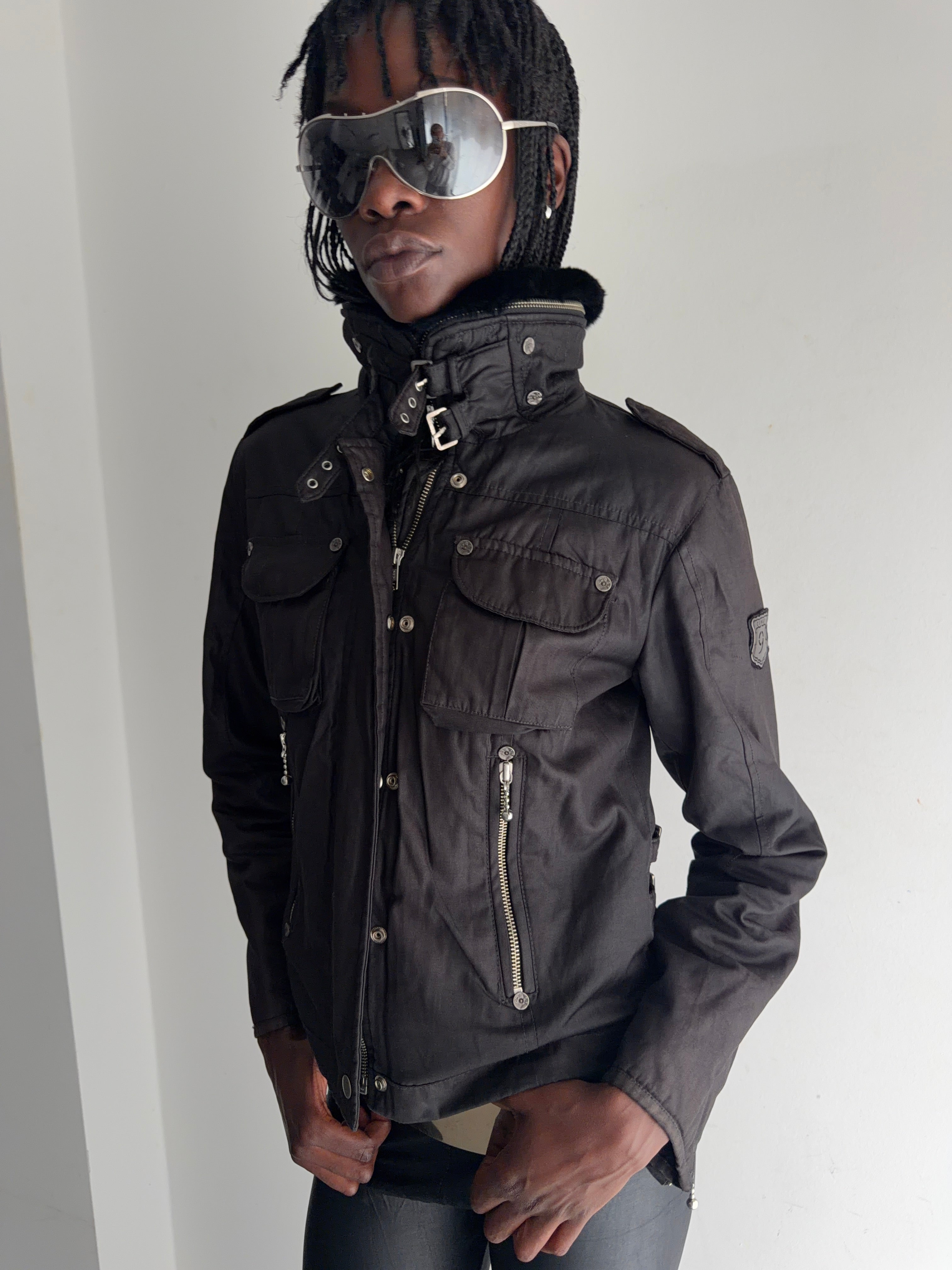 jacket with real fur