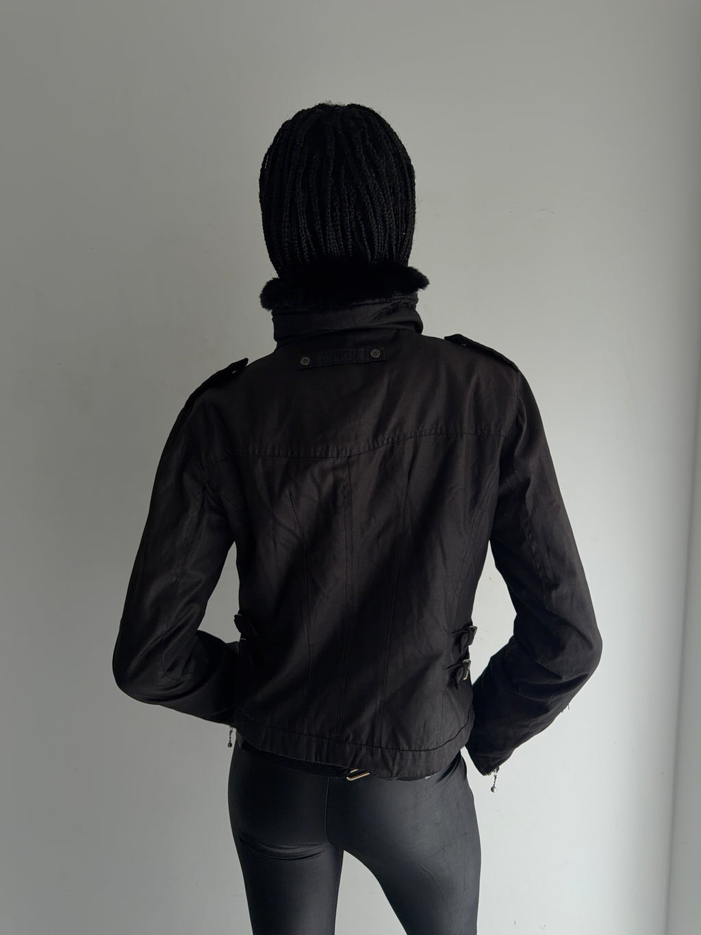jacket with real fur