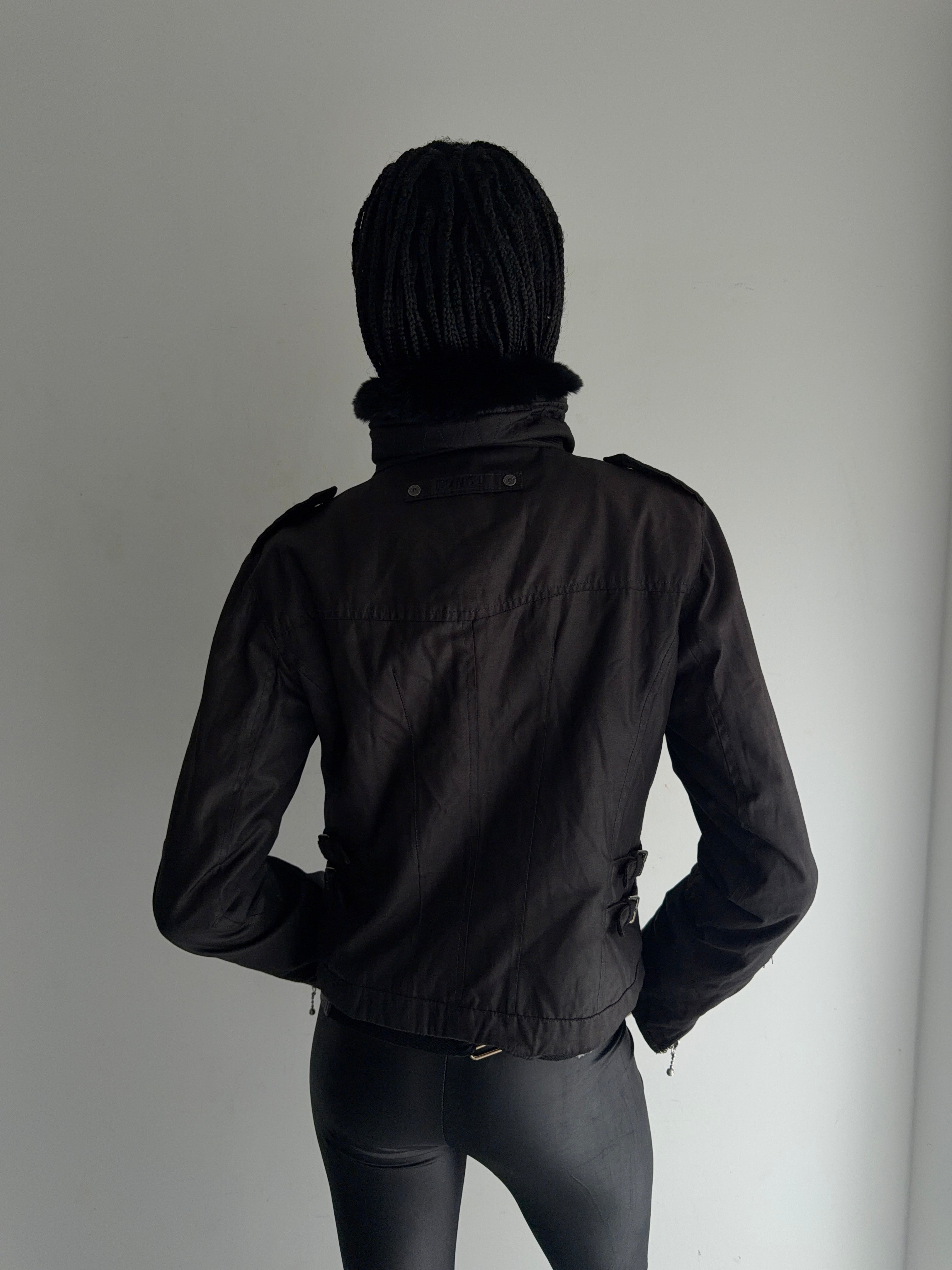jacket with real fur