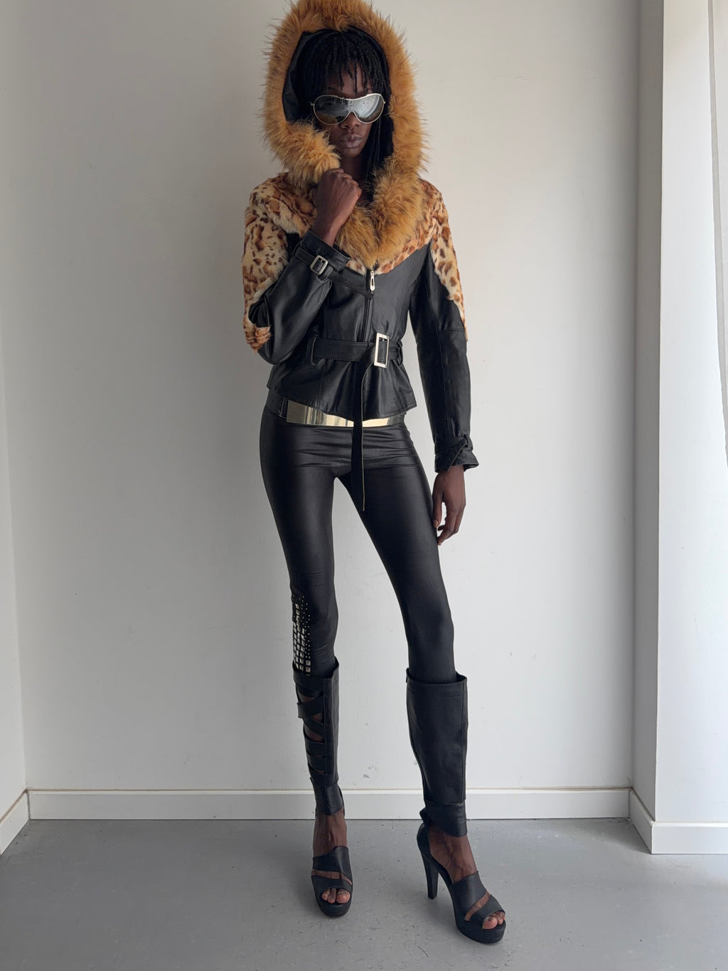 real leather jacket with real fur