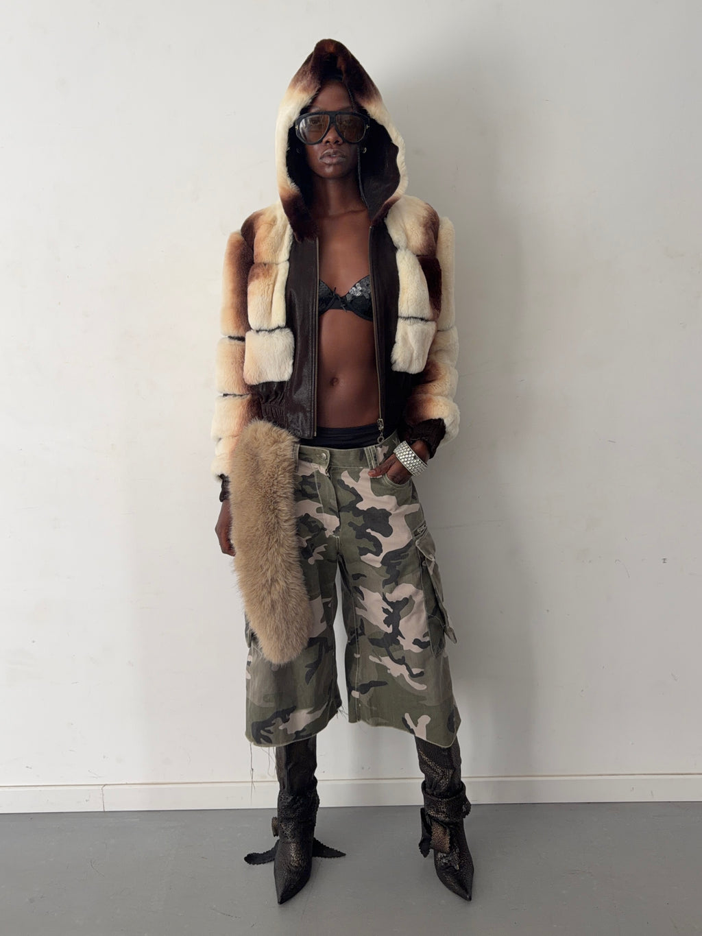 real fur jacket (M)