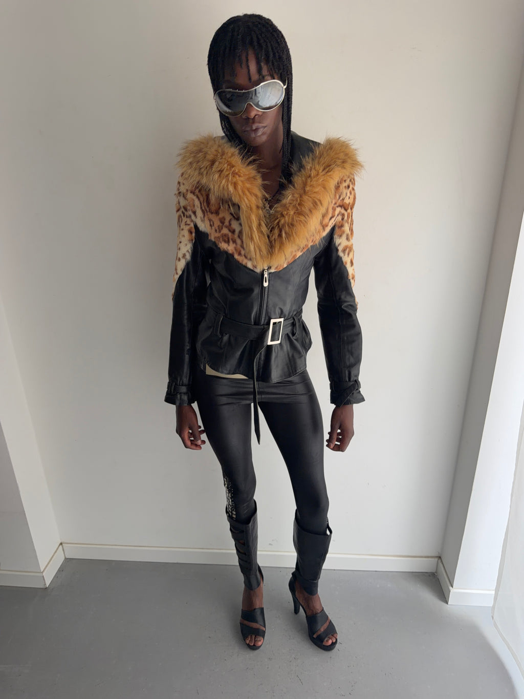 real leather jacket with real fur