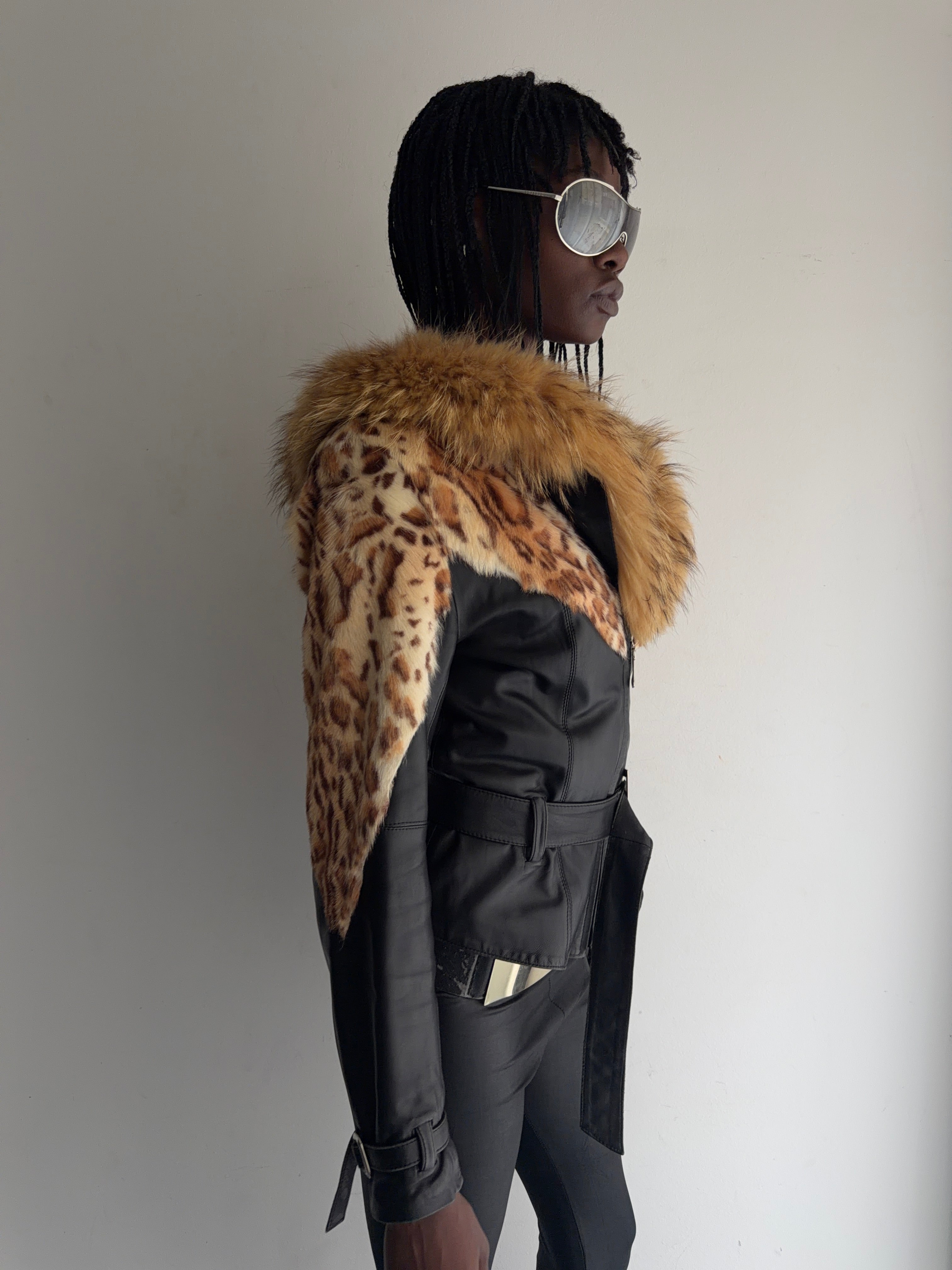 real leather jacket with real fur