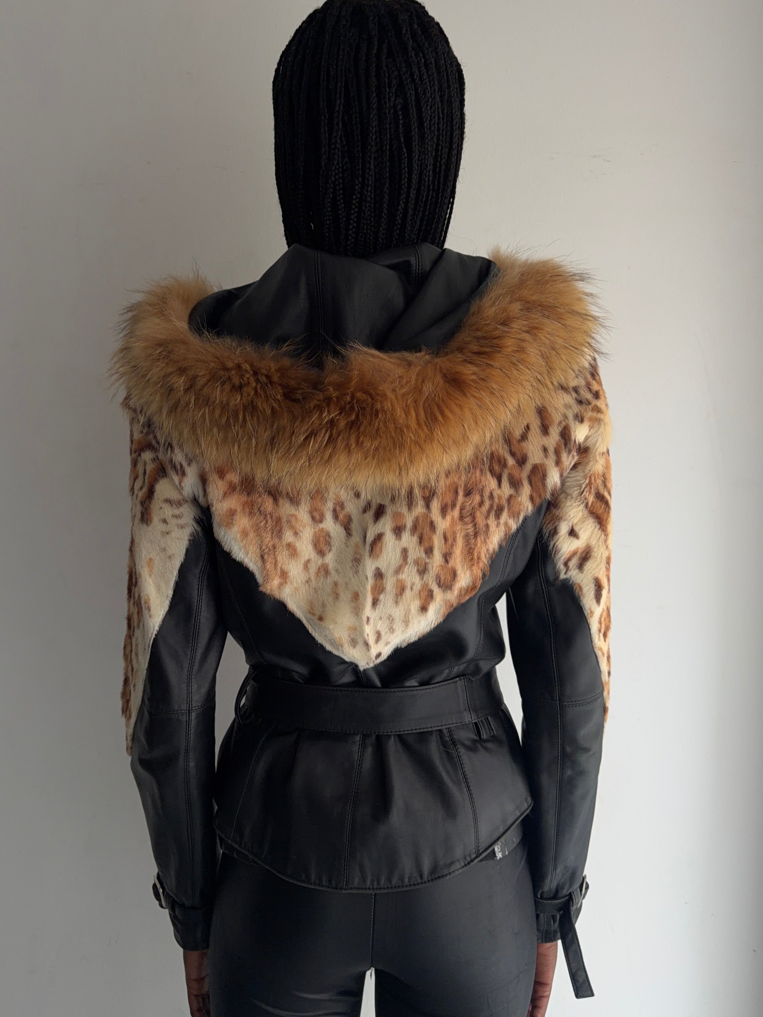real leather jacket with real fur