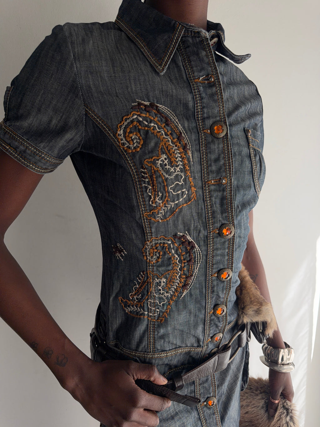 denim dress