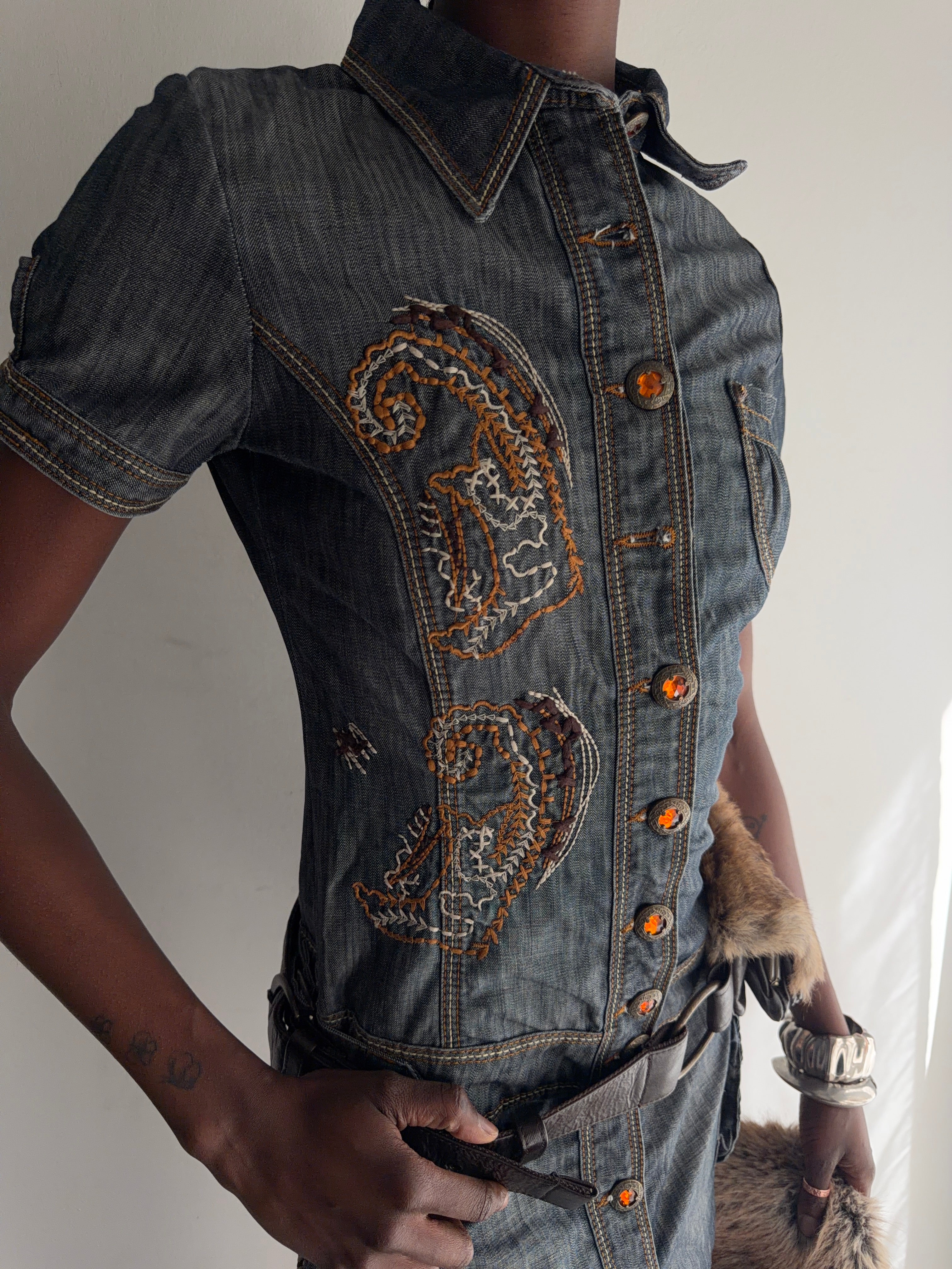 denim dress