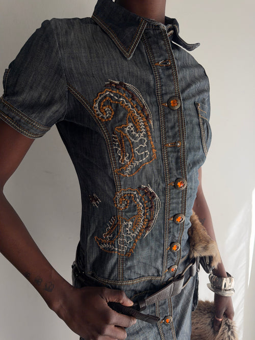 denim dress