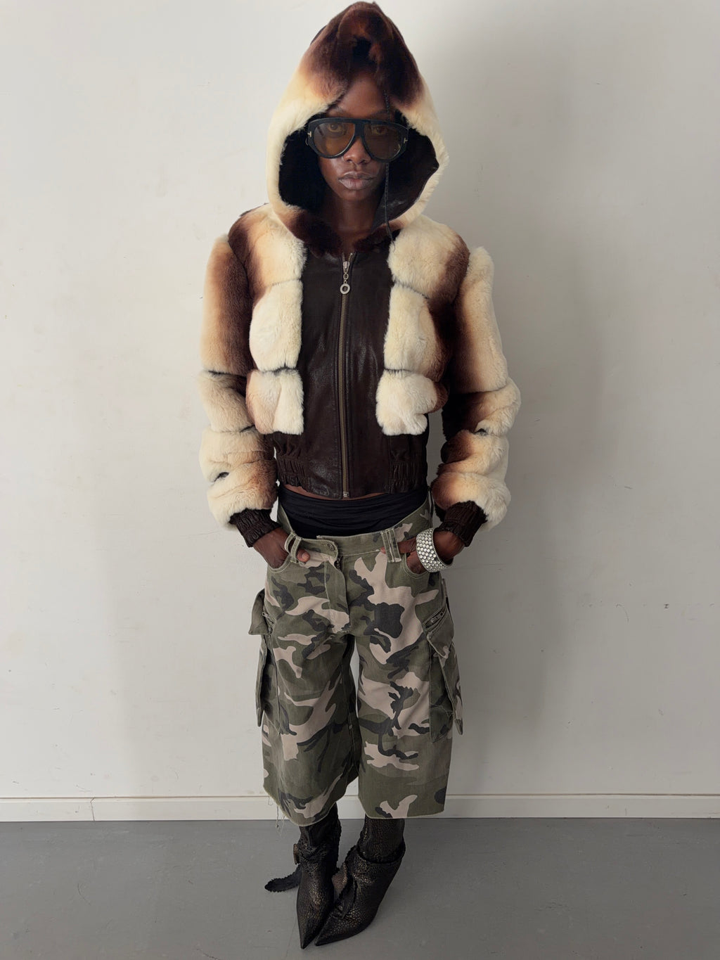 real fur jacket (M)