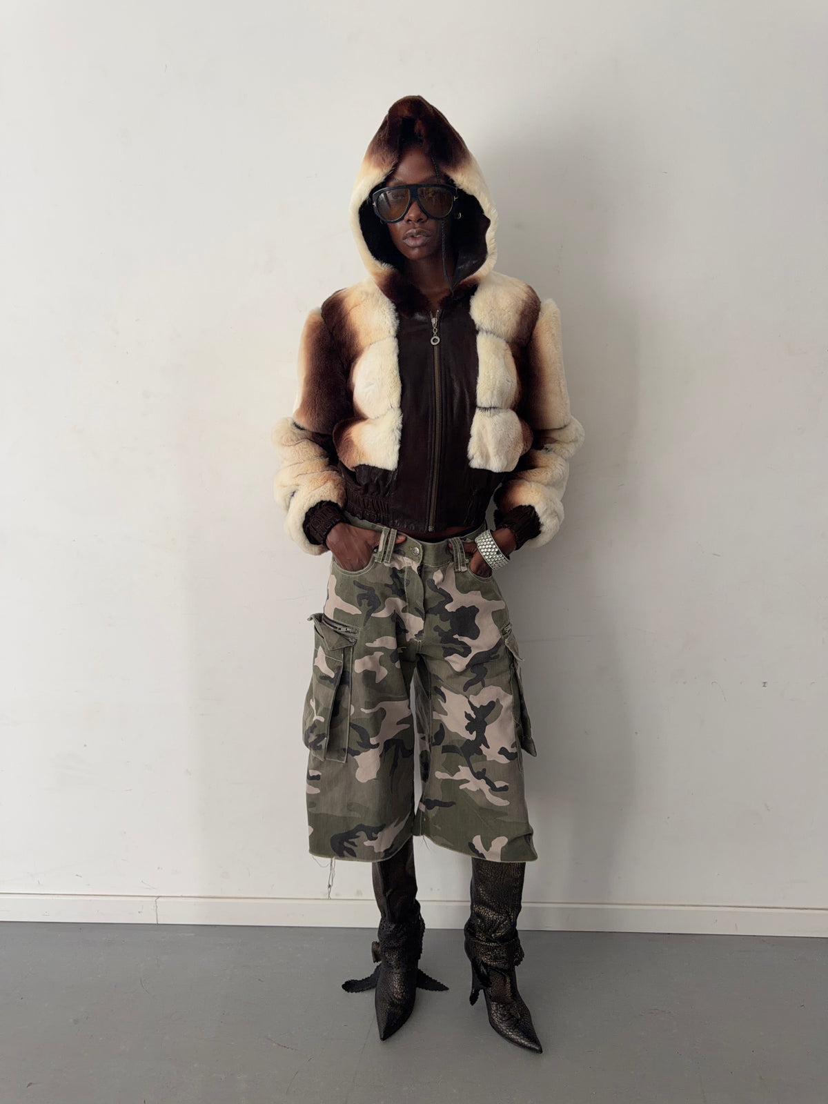 real fur jacket (M)