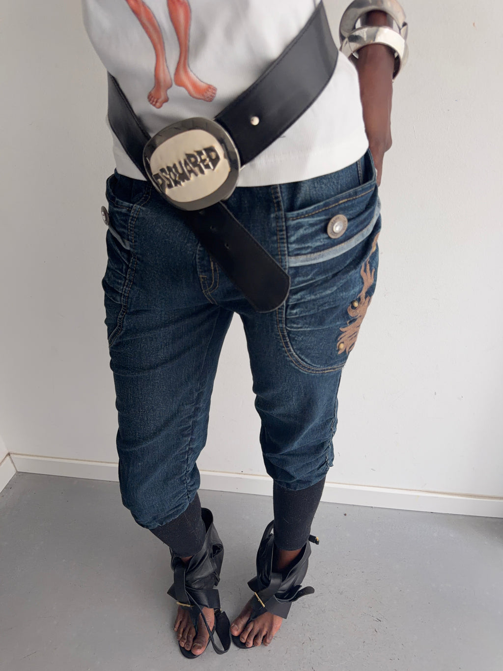 denim capris