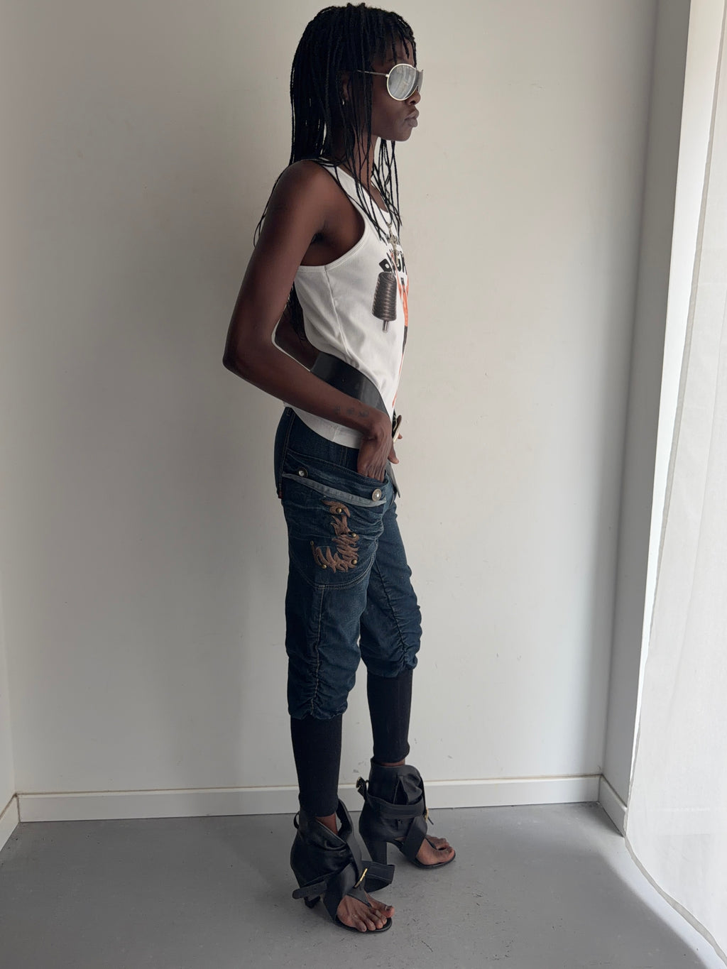 denim capris