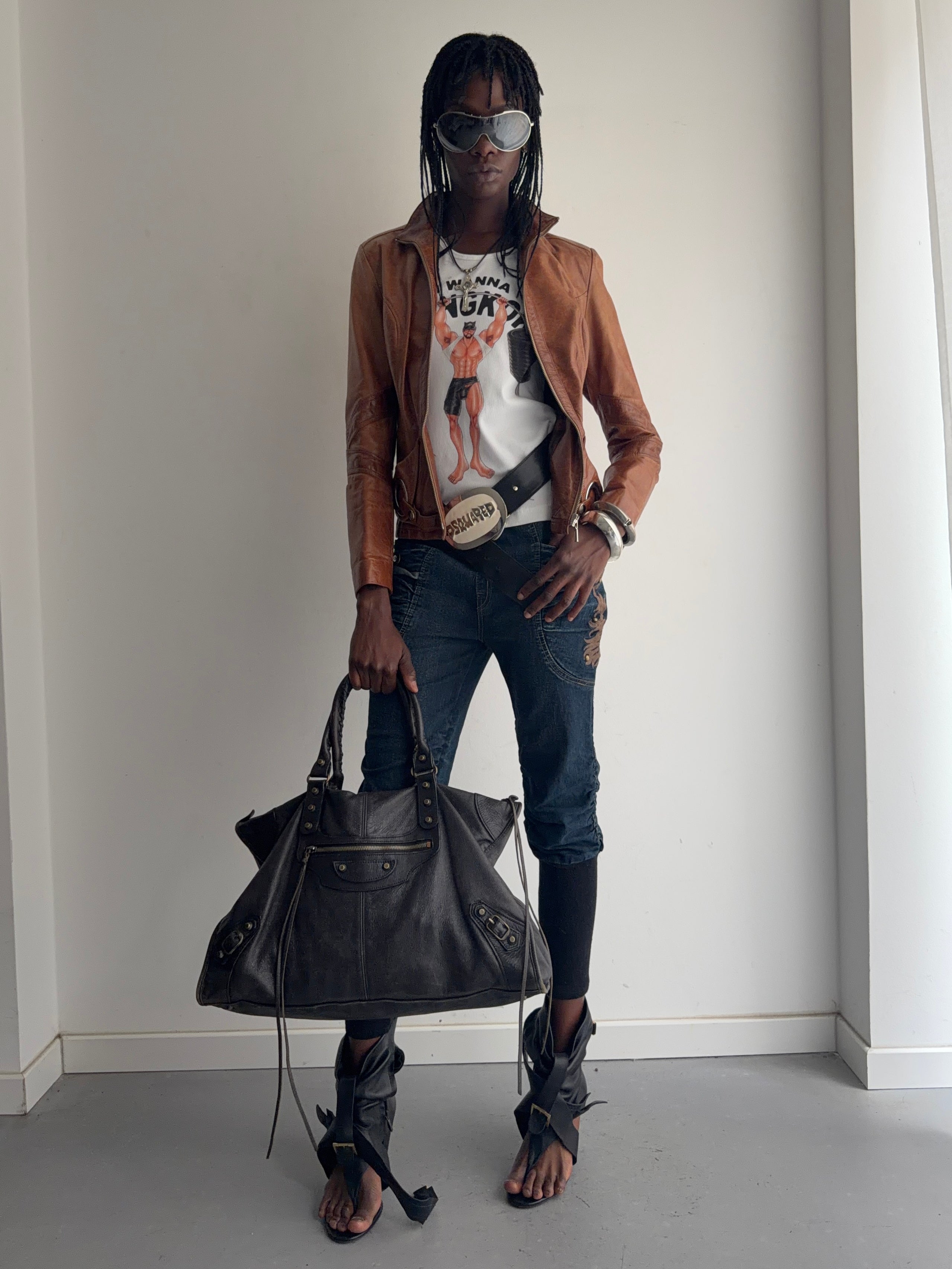 real leather jacket