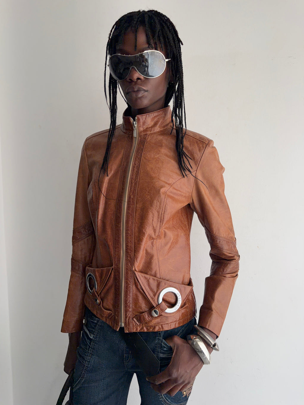 real leather jacket