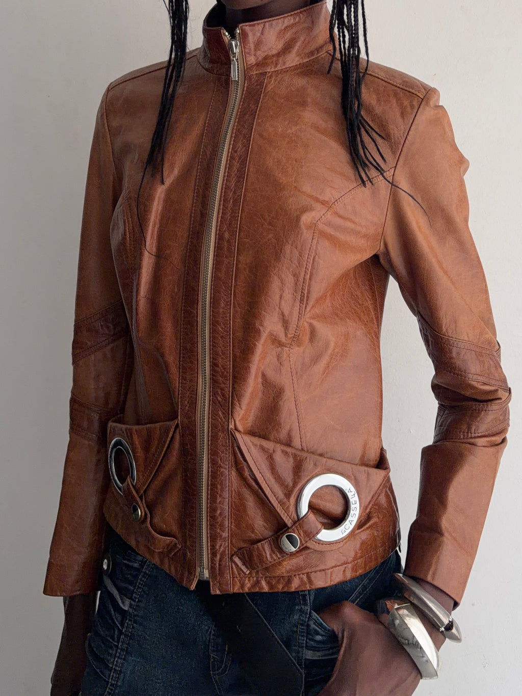 real leather jacket