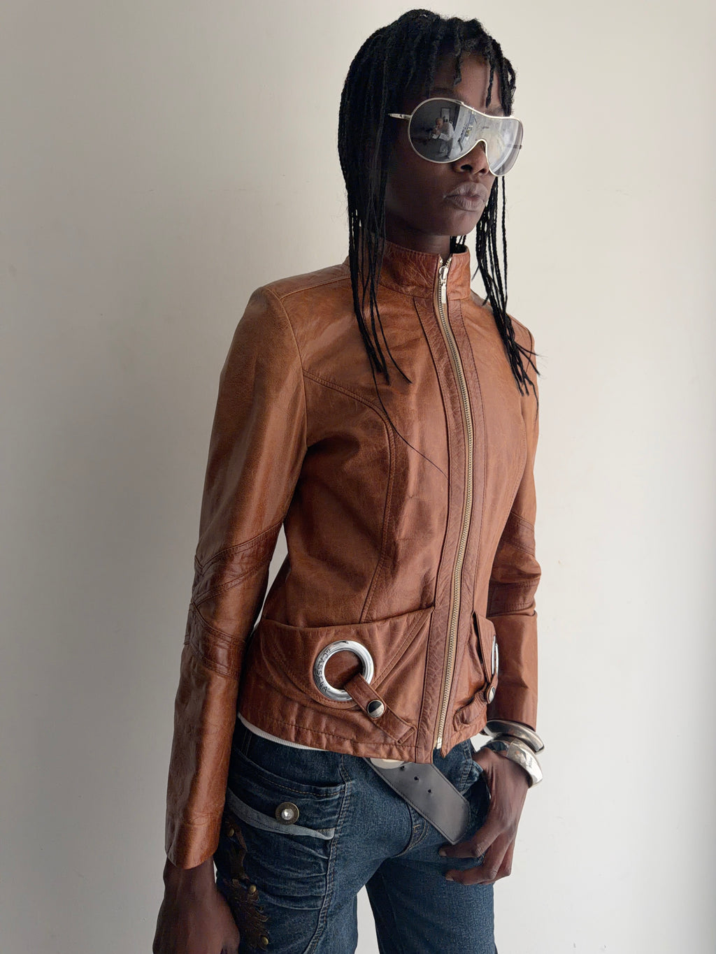 real leather jacket