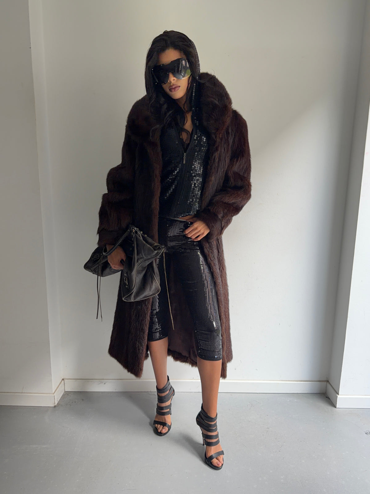 real fur coat