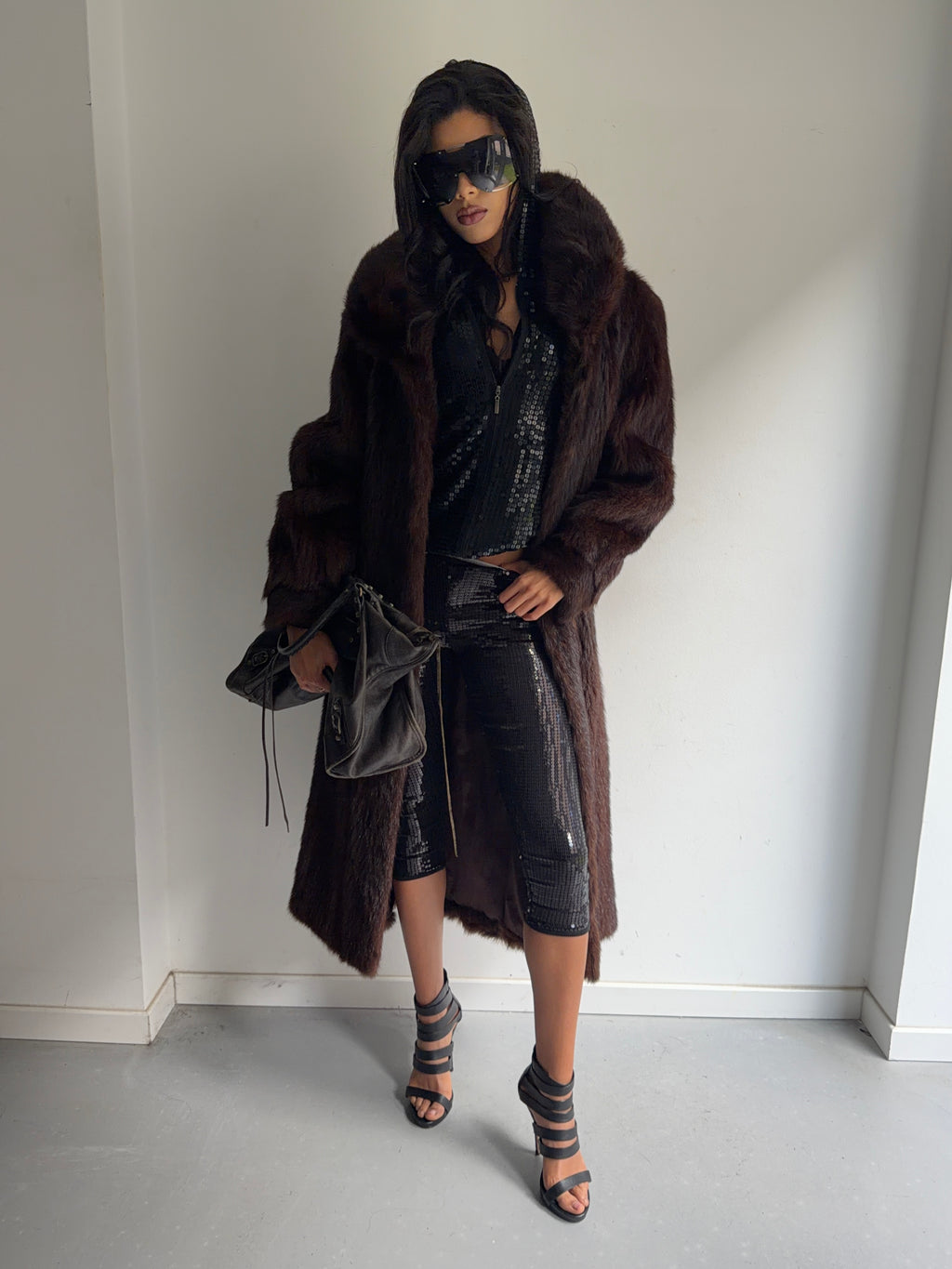real fur coat