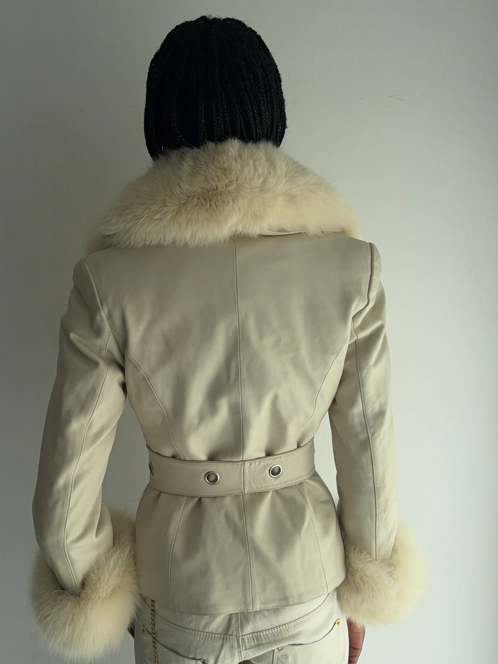 real leather jacket also  with real fur inside that can removed