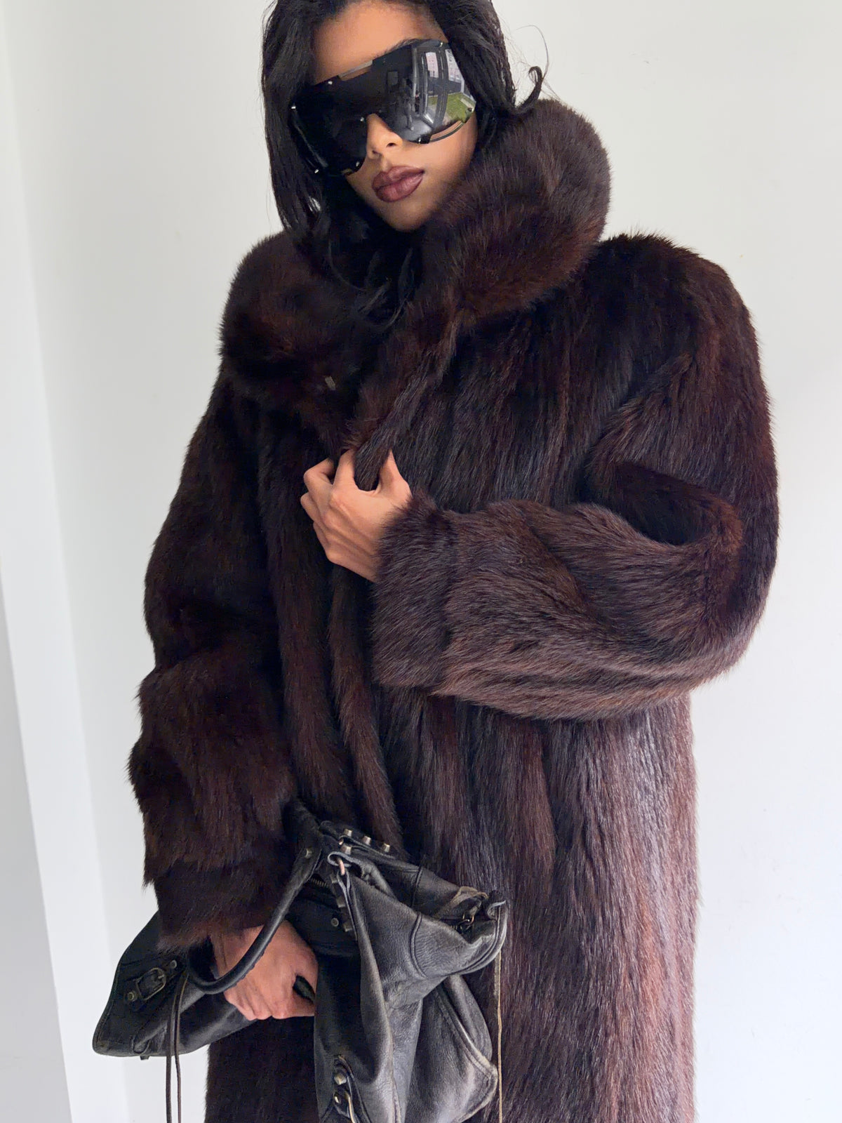 real fur coat