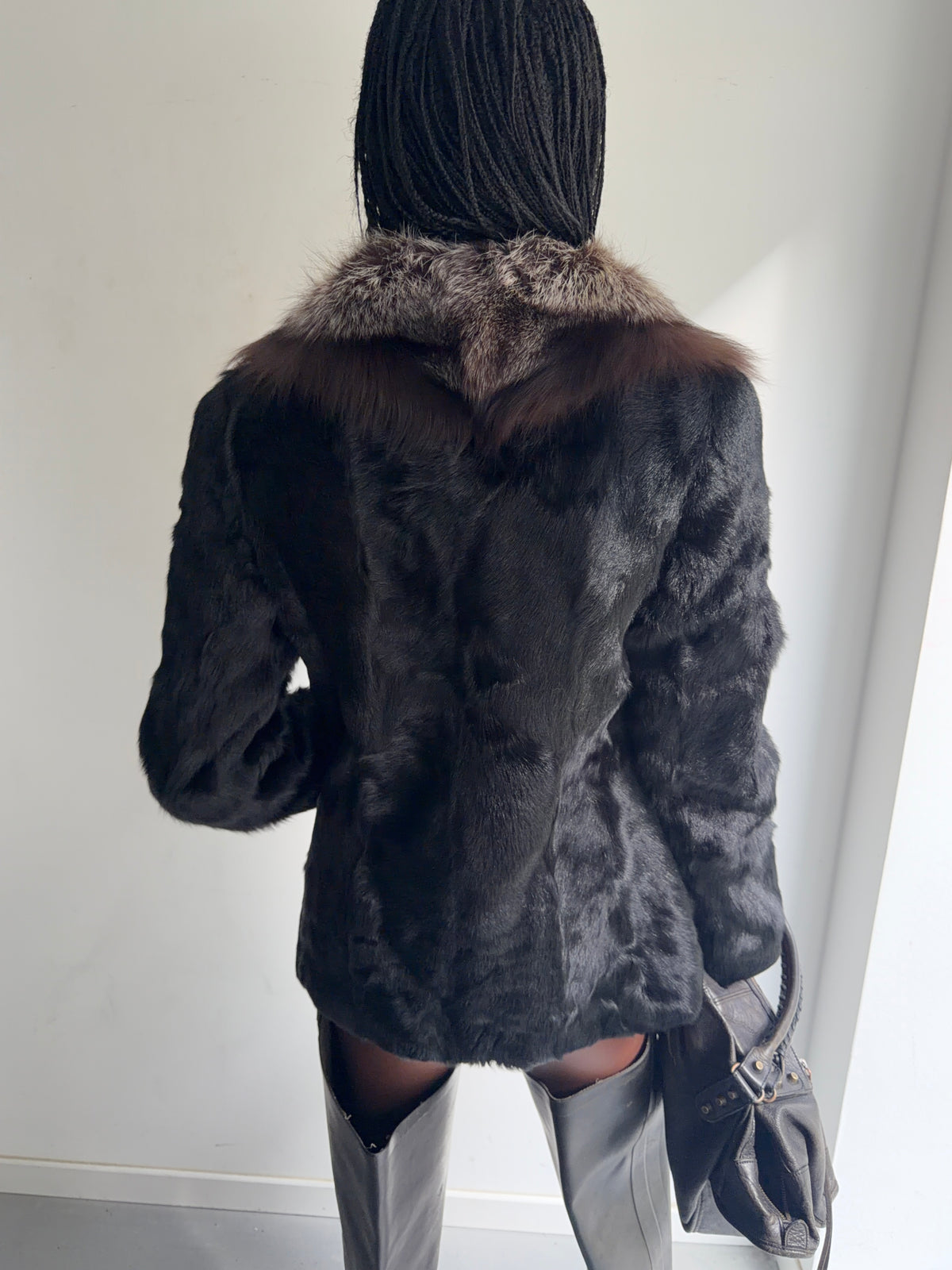 real fur coat