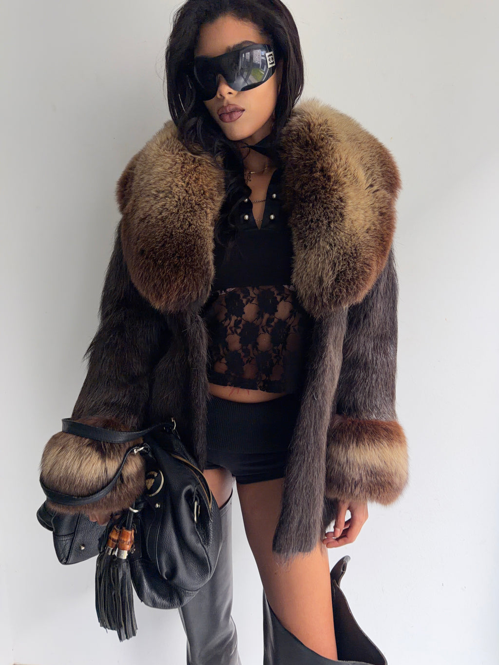 real fur coat