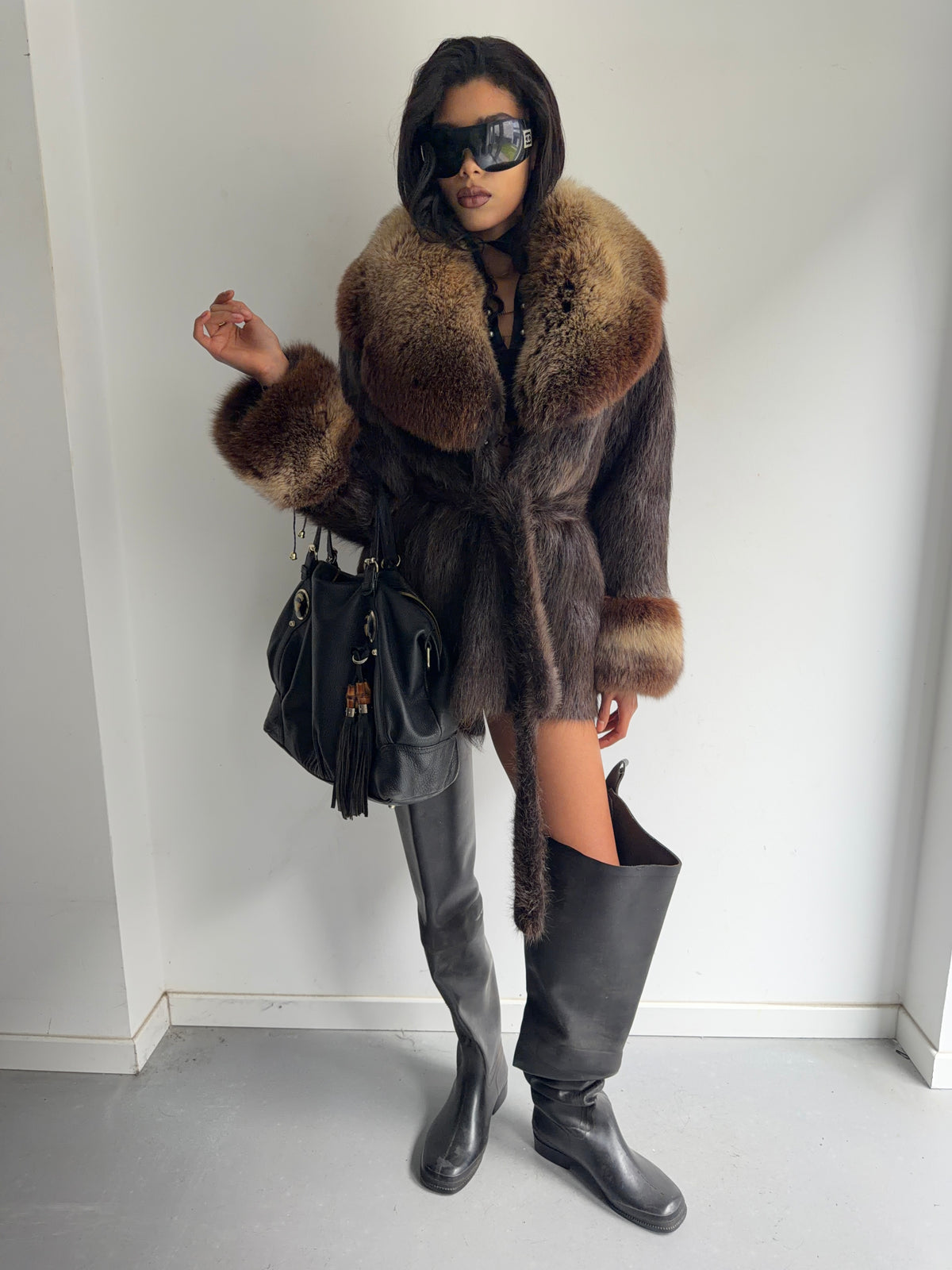 real fur coat
