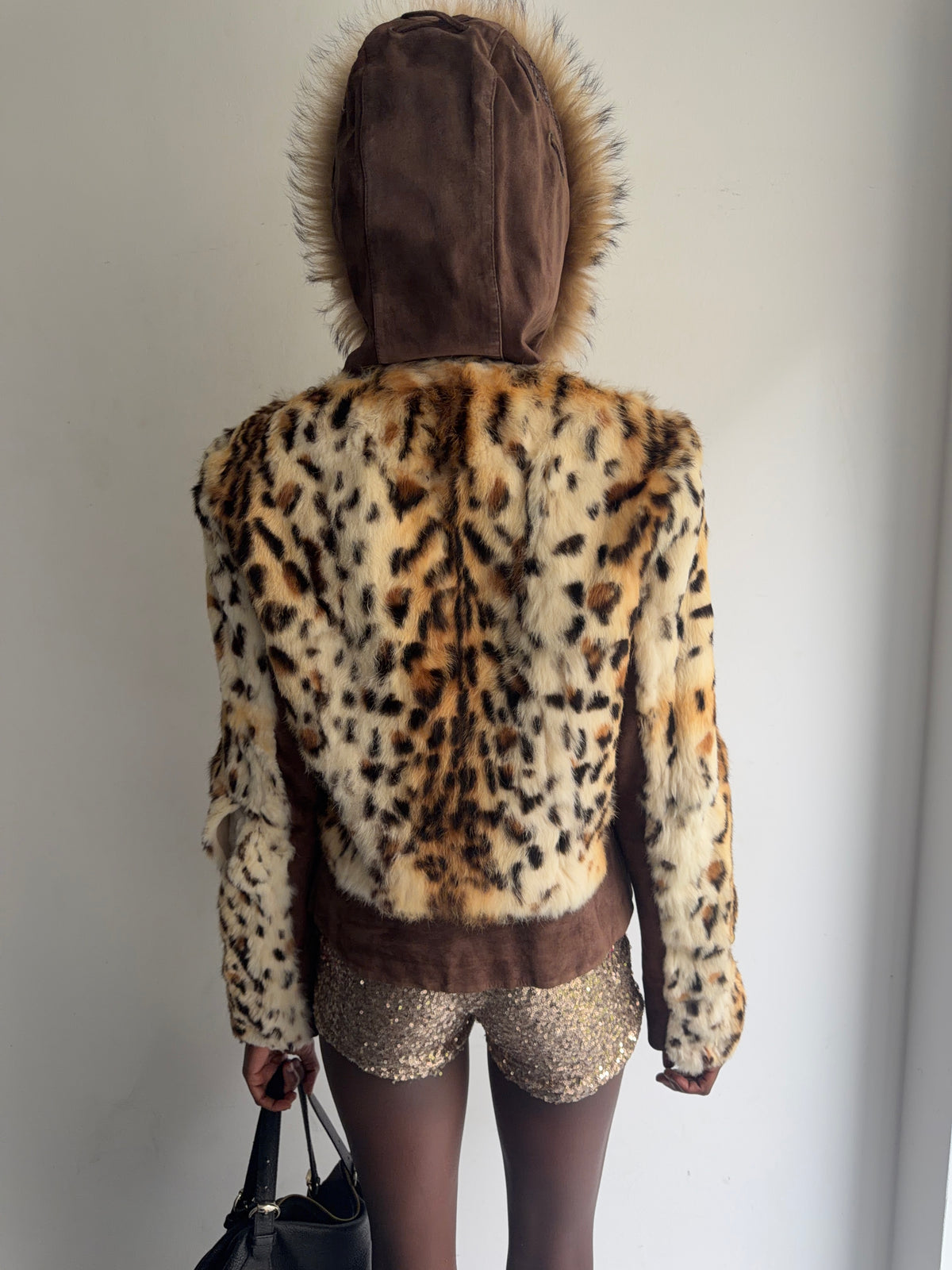 real leather and real fur jacket