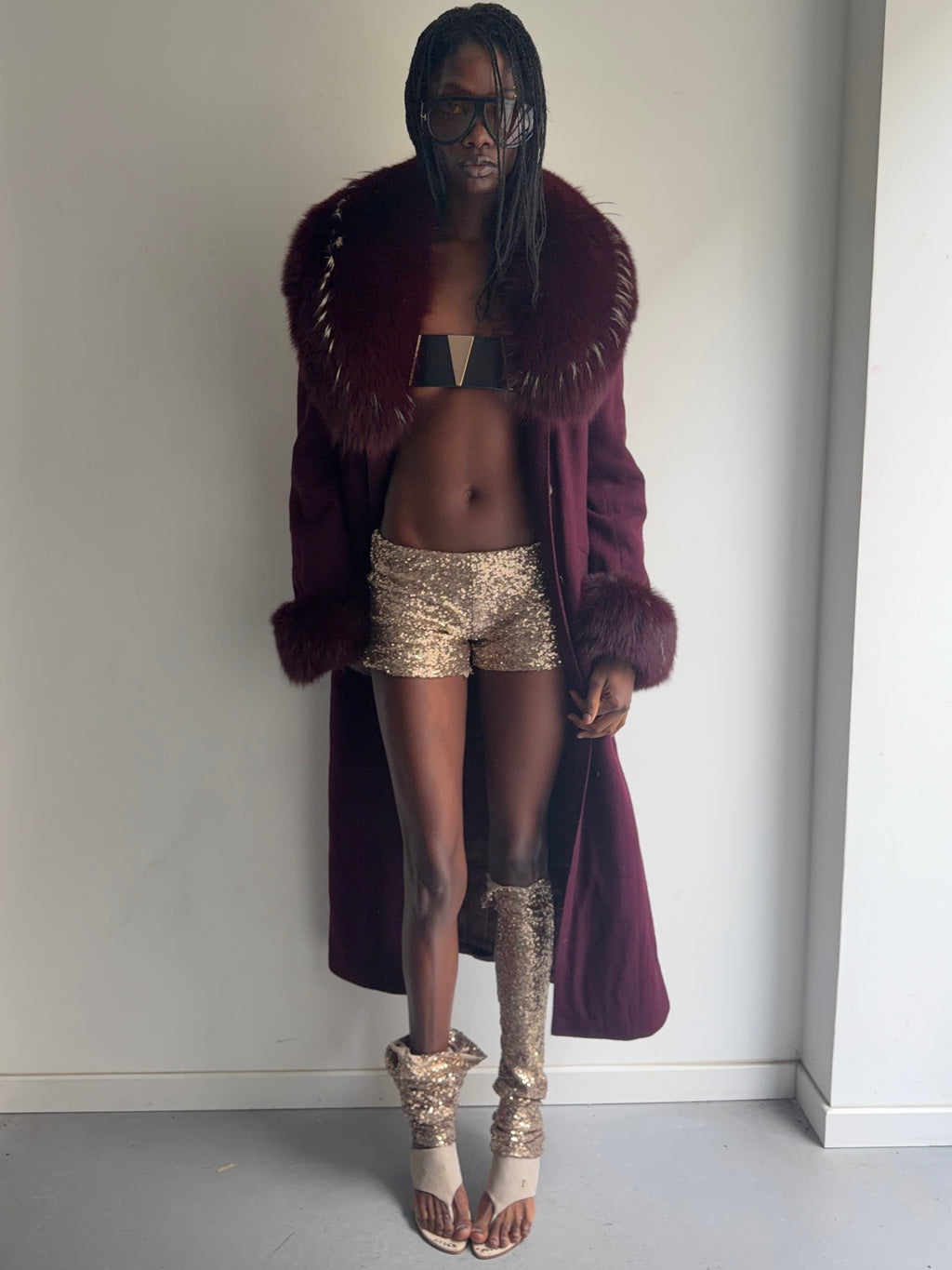 real fur coat