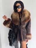 real fur coat