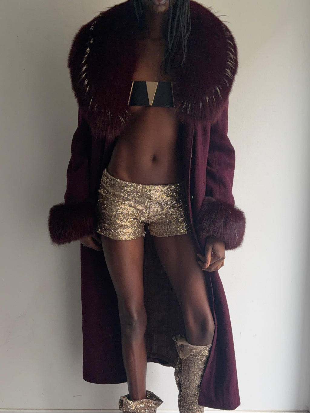 real fur coat