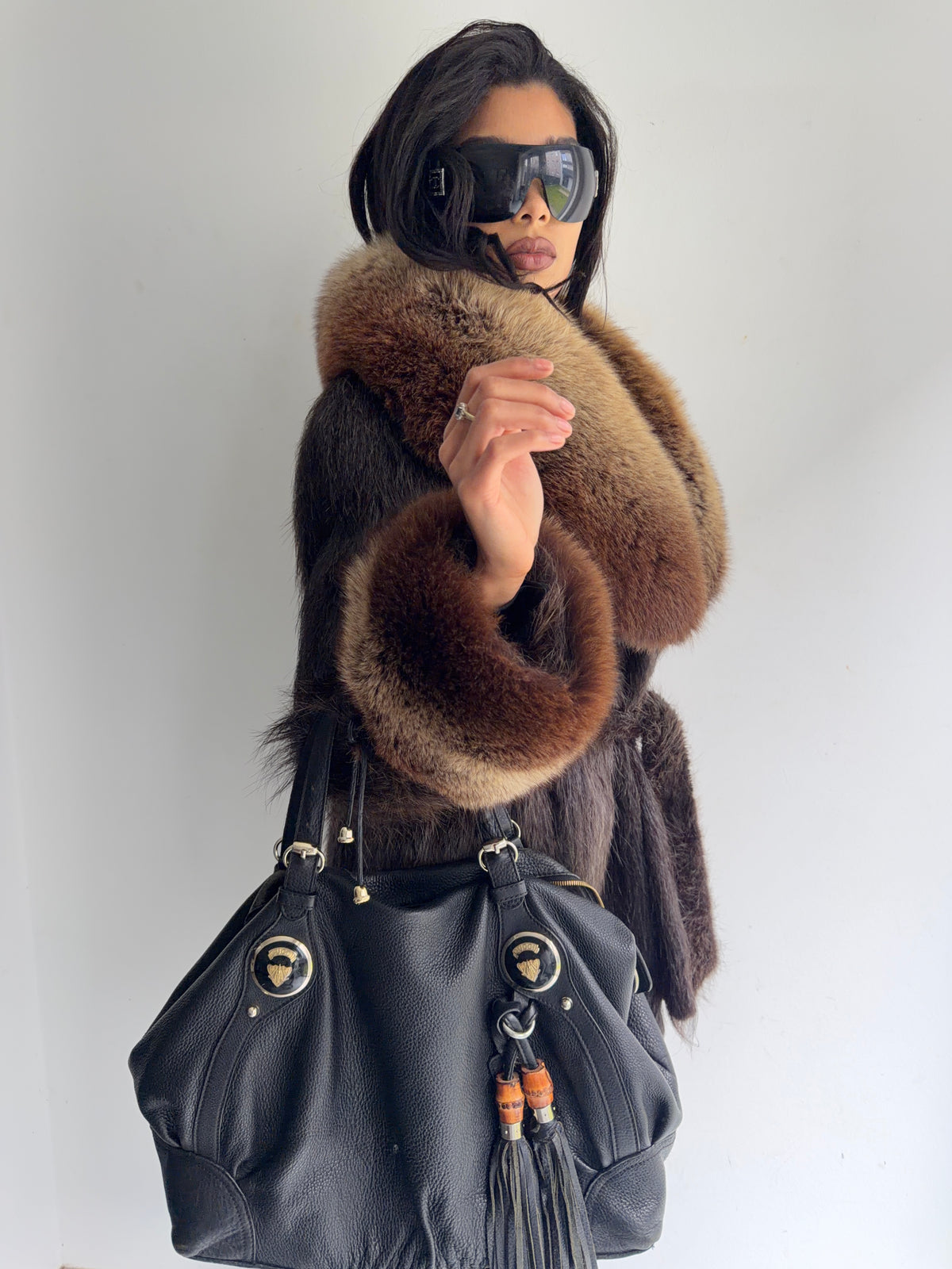 real fur coat