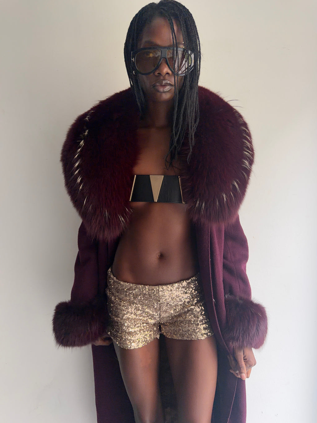real fur coat