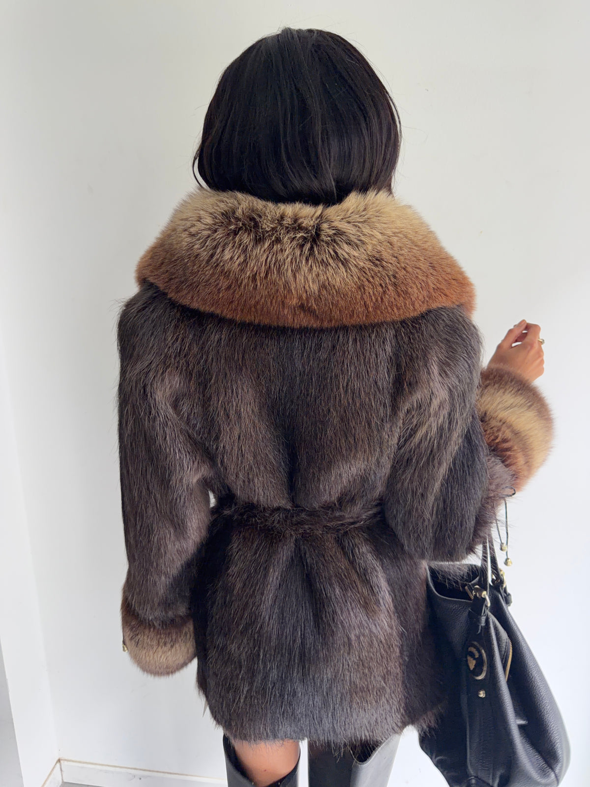 real fur coat