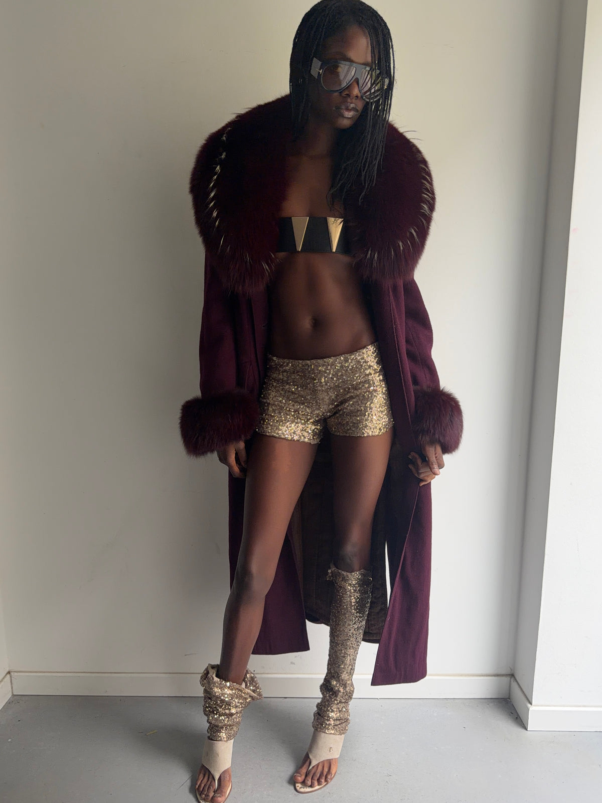 real fur coat