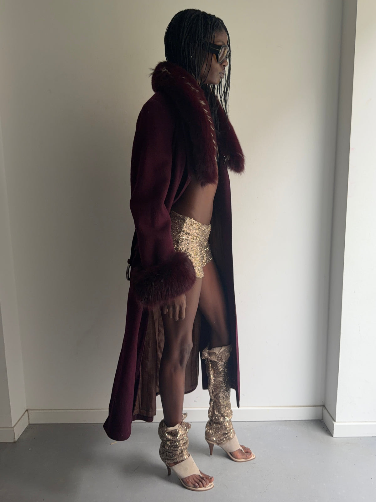 real fur coat