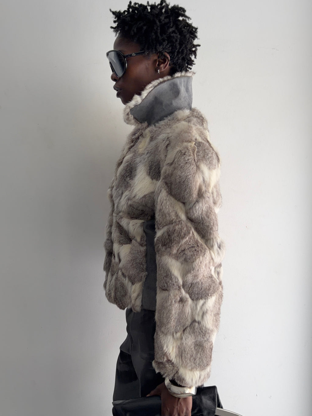 Real fur jacket