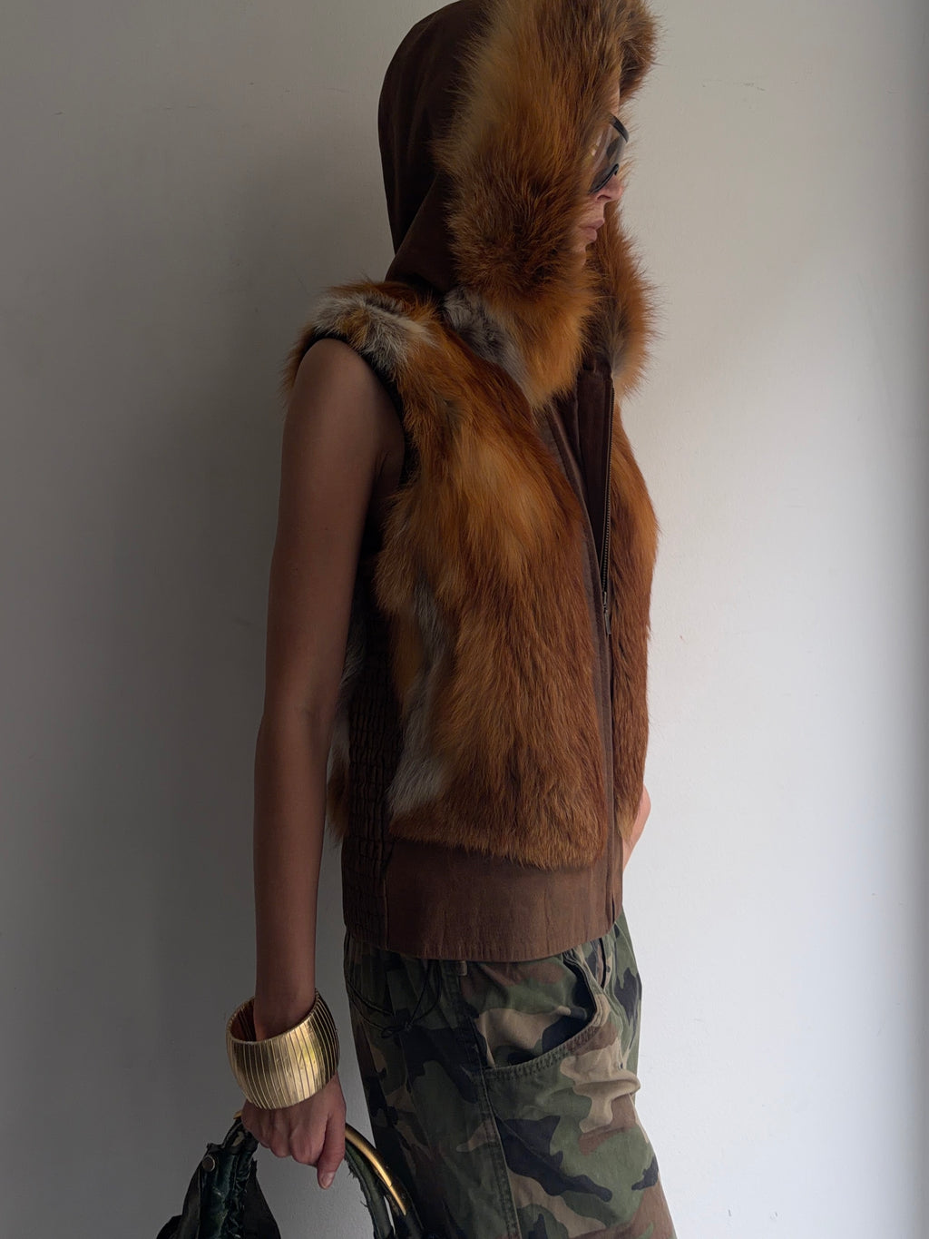 real fur vest
