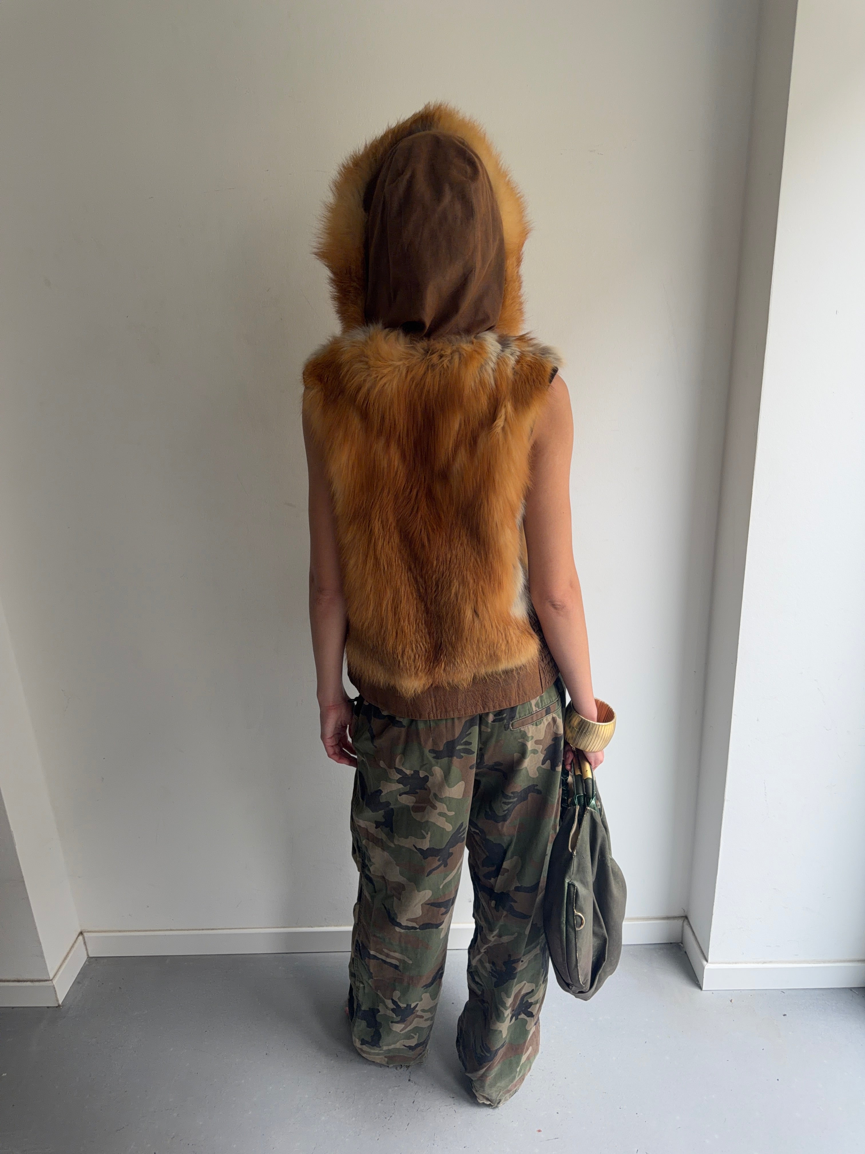 real fur vest