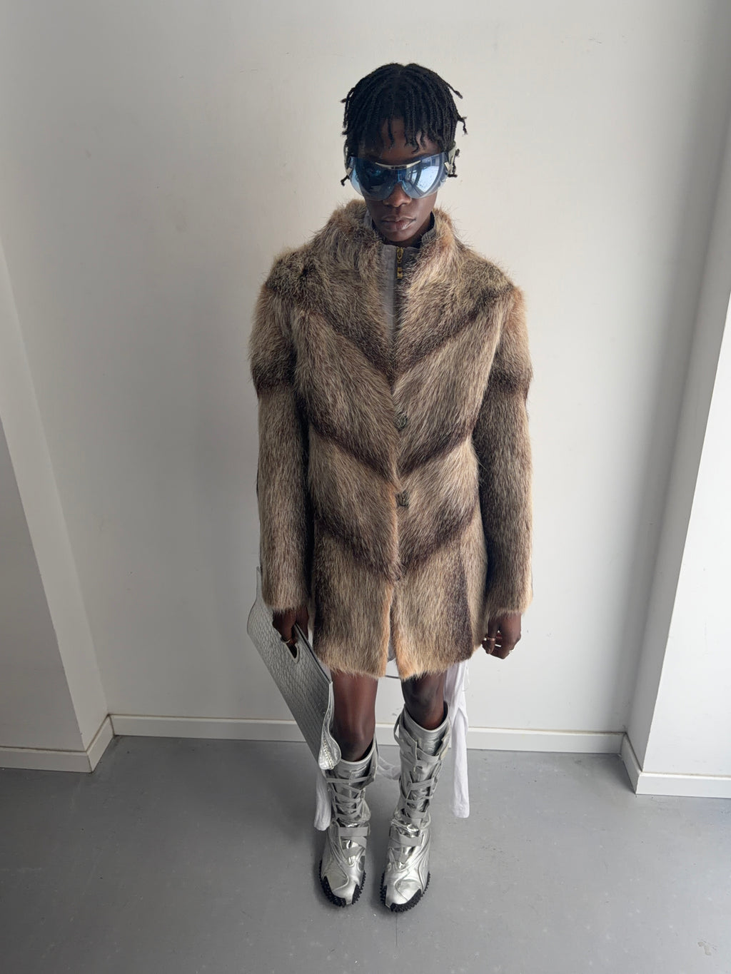 real fur coat