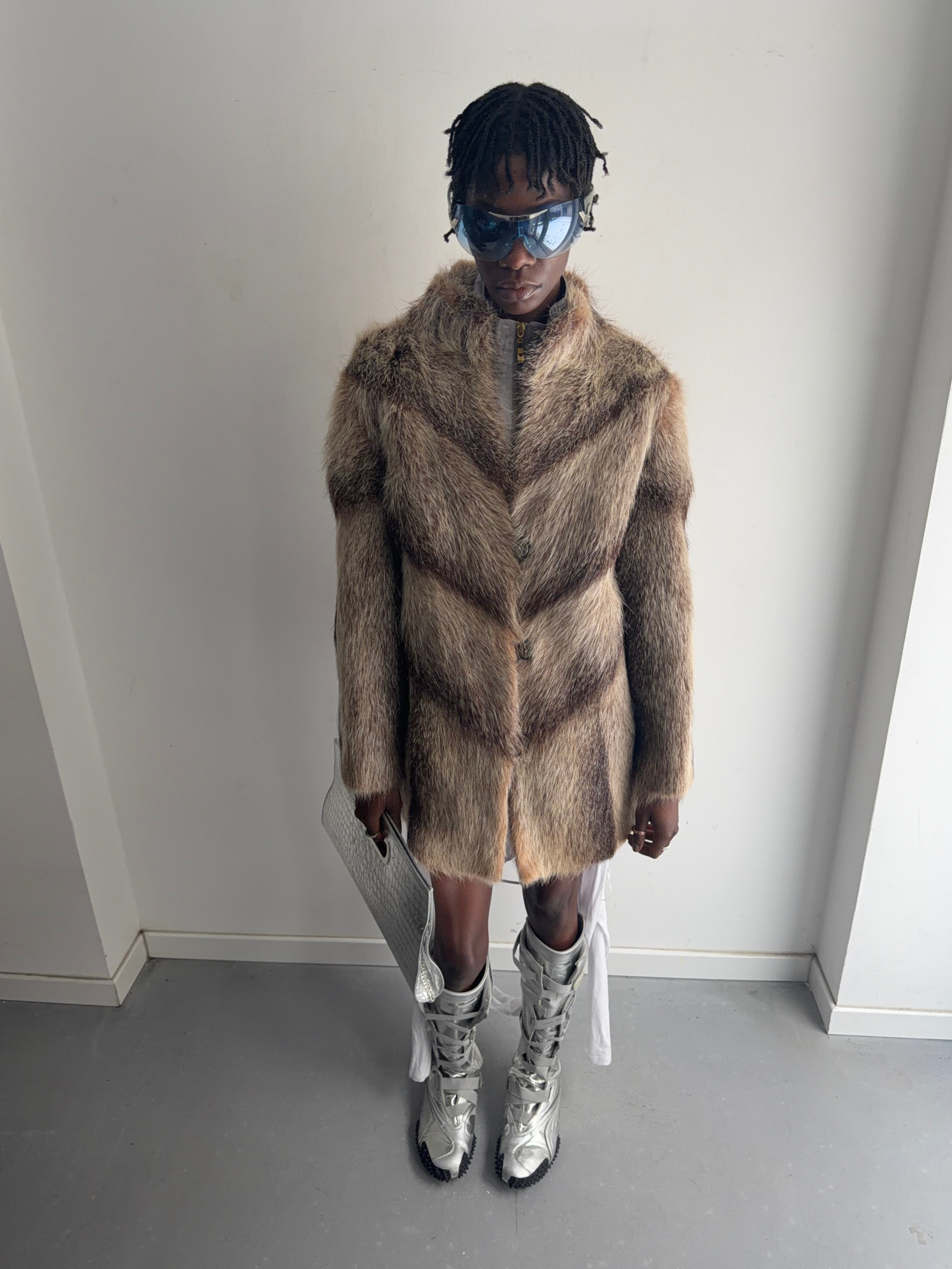 real fur coat