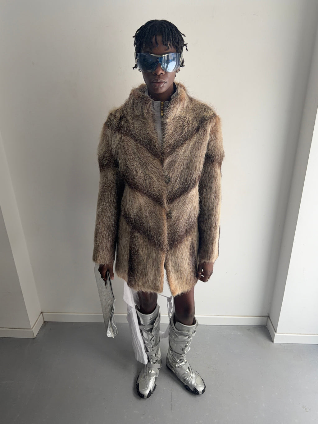 real fur coat