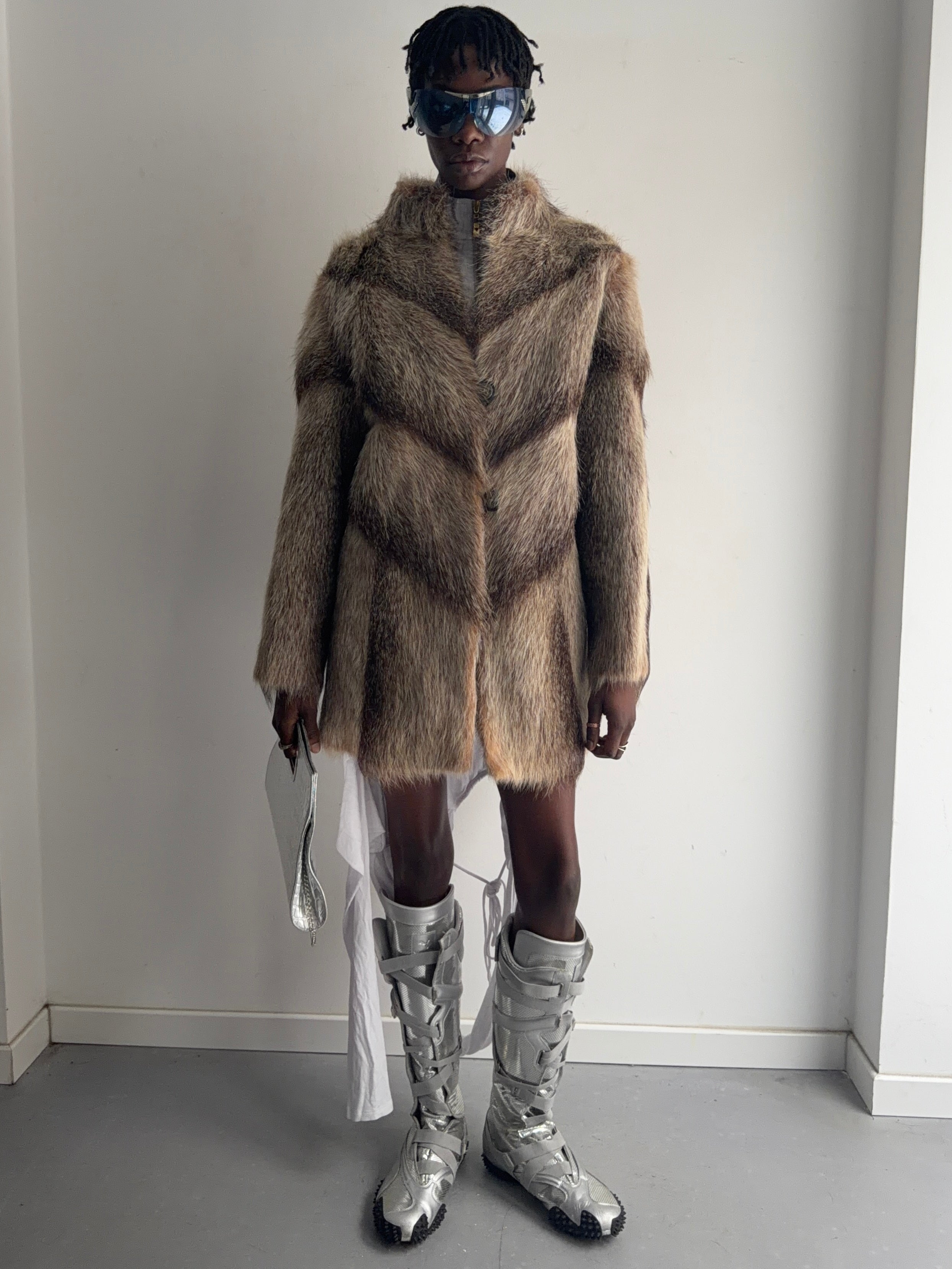 real fur coat