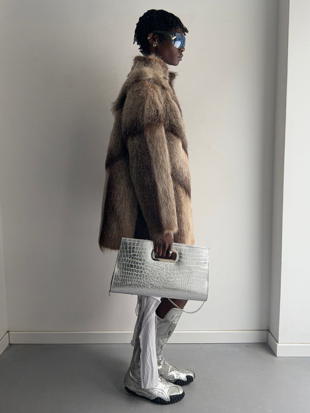 real fur coat
