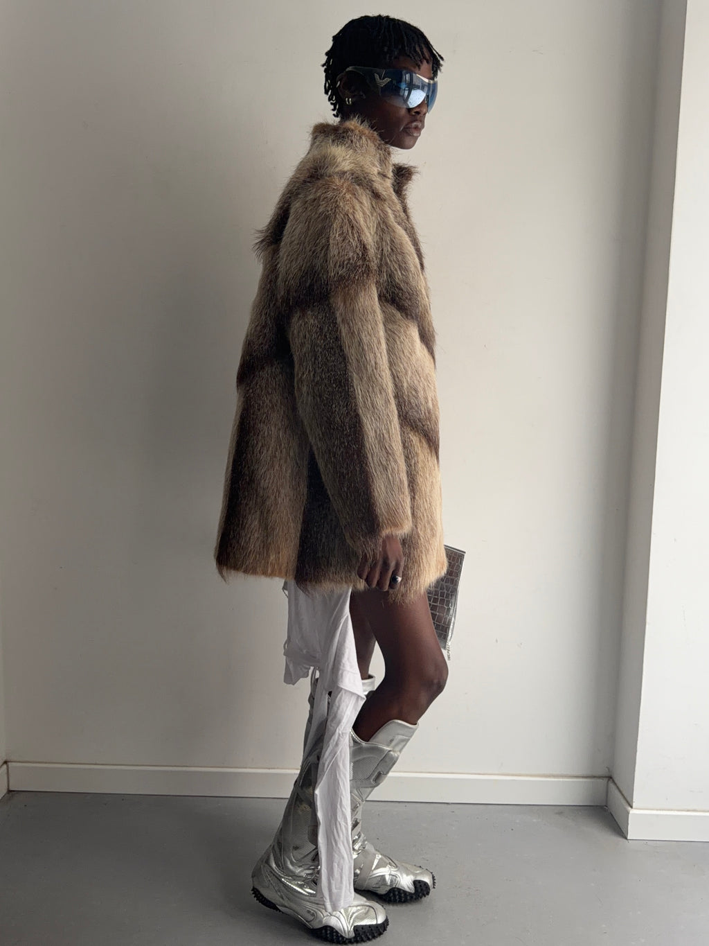 real fur coat